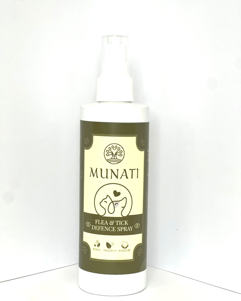 Natural Aromatherapy 'Flea and Tick Defence Spray' For Pets, Munati, 200ml