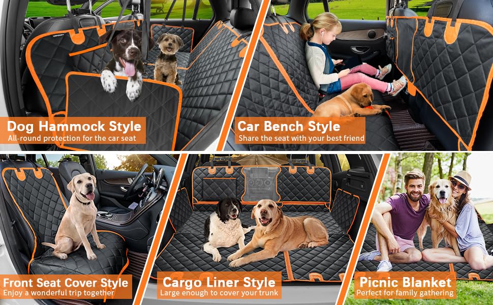 Kotilux Pet Car Seat Cover 5-In-1