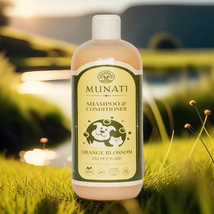 Shampoo and Conditioner 2-in-1 For Pets ‘Orange Blossom’ Munati 500ml