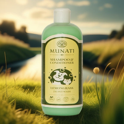 Shampoo and Conditioner 2-in-1 For Pets ‘Lemongrass’ Munati 500ml