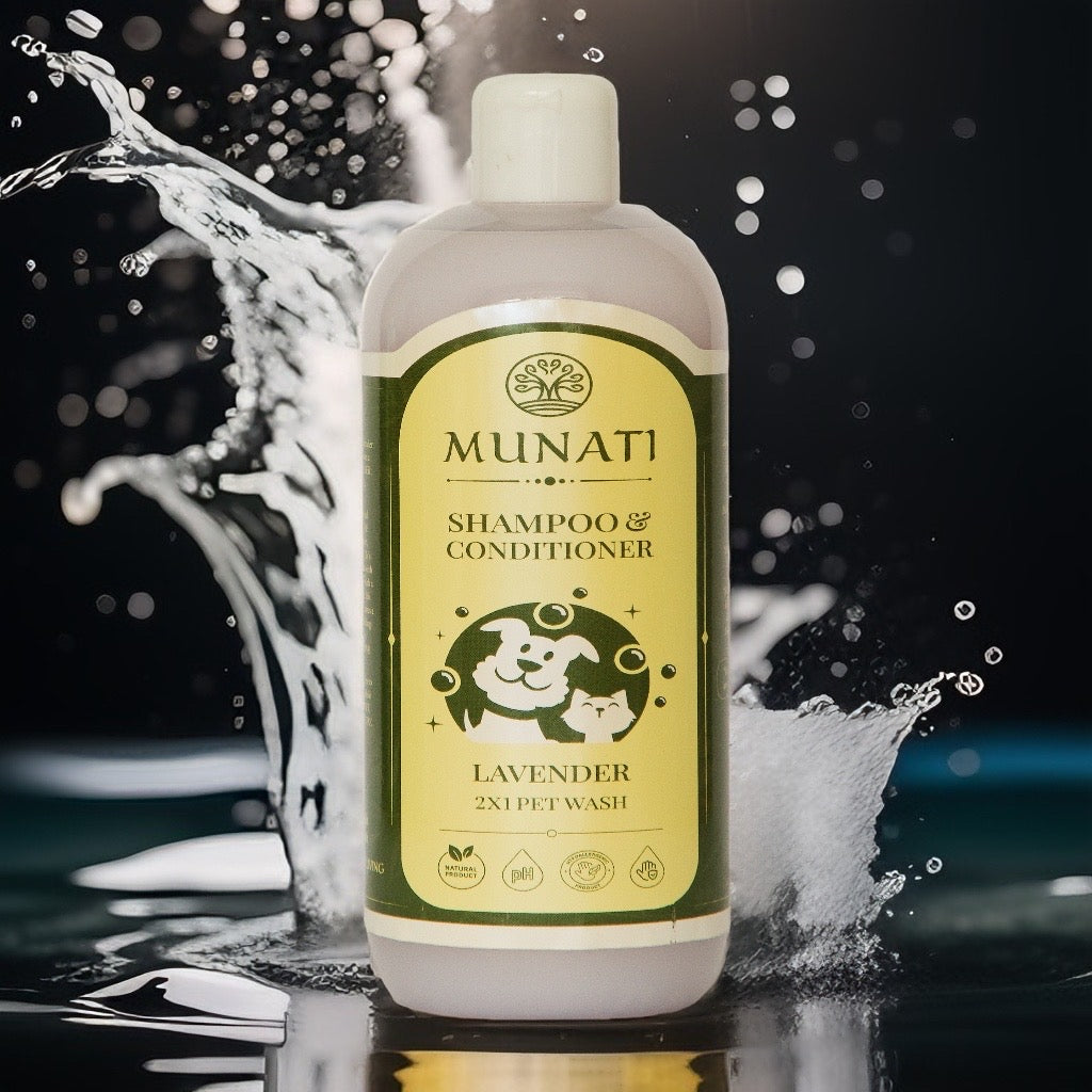 Shampoo and Conditioner 2-in-1 For Pets ‘Lavender ’ Munati 500ml