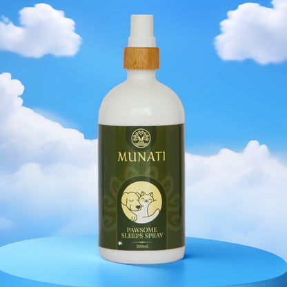 Natural Aromatherapy Calming Spray For Pets 'Pawesome Sleeps'  Munati, 200ml