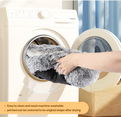 Pet Plush Cave Bed 2-In-1