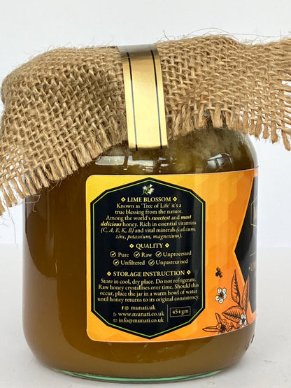 Premium Raw Lime Blossom Honey 454g